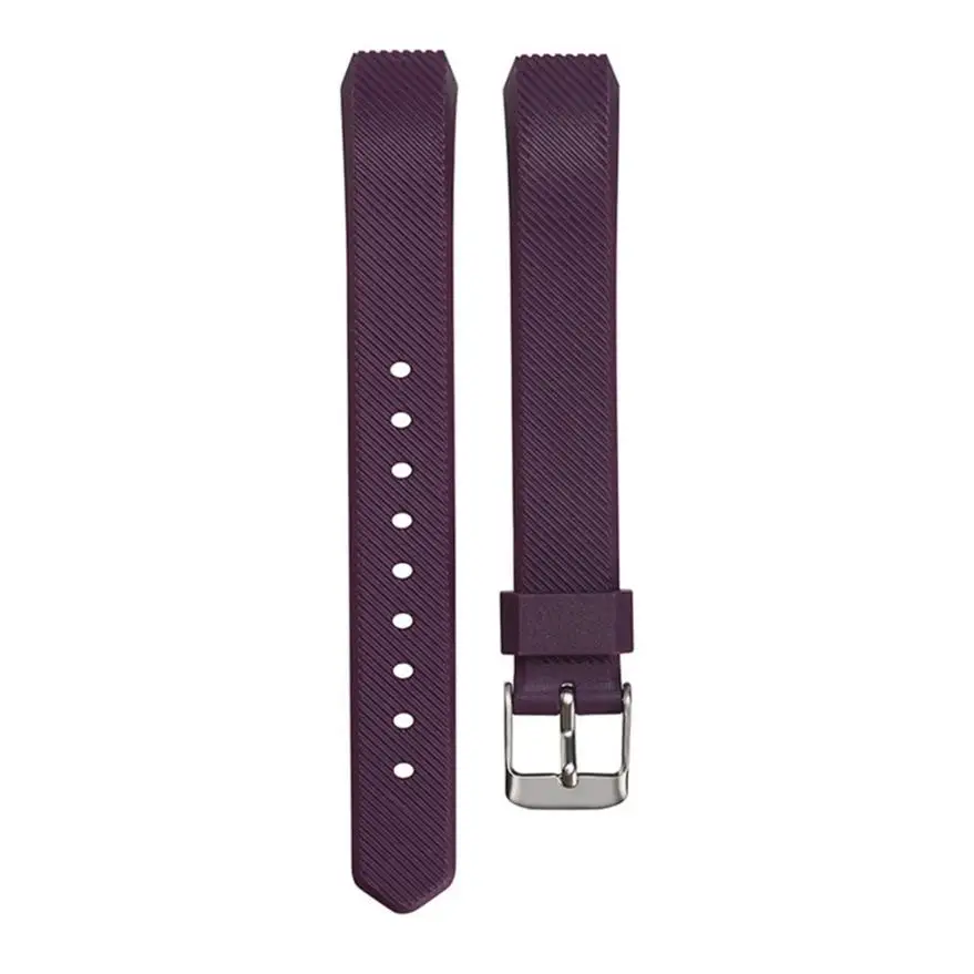 Высококачественная модная Замена для часов, браслет на запястье, силиконовый ремешок для Fitbit Alta/Alta HR, Смарт-часы, браслет, Прямая поставка - Цвет ремешка: Dark Purple