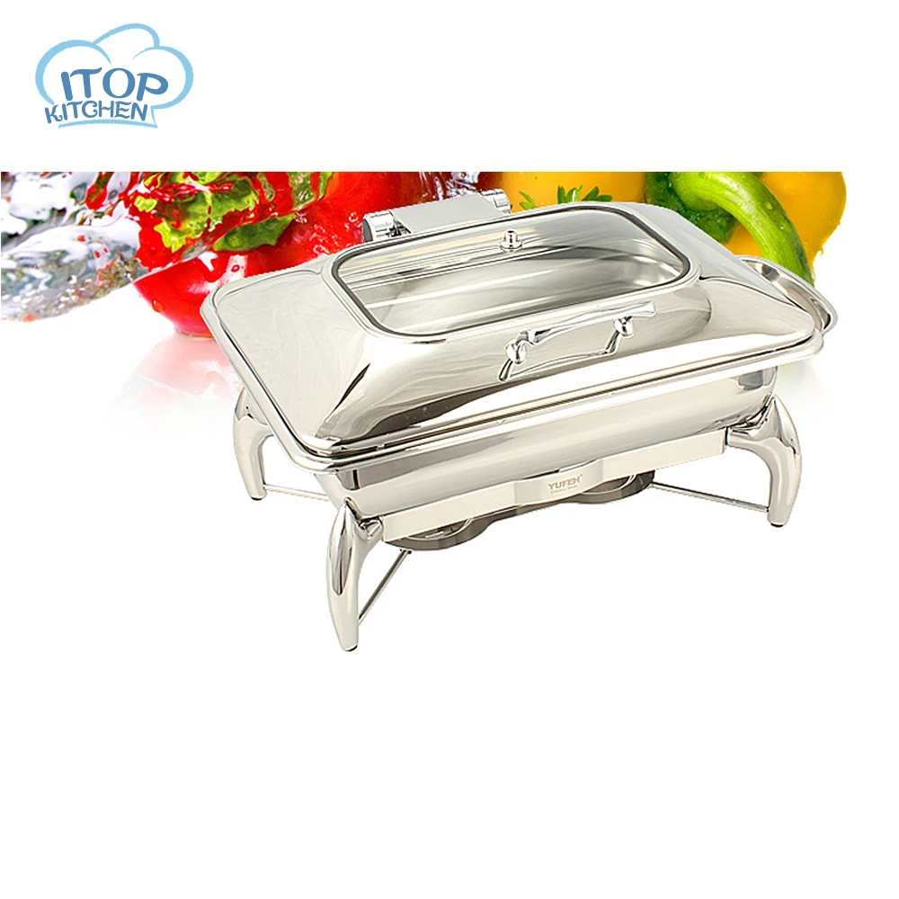 9.5QT Chafing dish rectanglar chafer 9L GNPan Banquet Buffet Catering