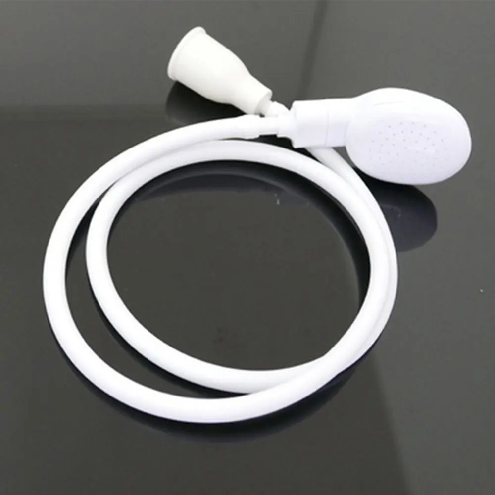 

Bathroom Rainfall Connected Faucet Shower Head With Tube Water Saving Flow Rain Shower Adjusted Pet Showerhead Bath Accessories