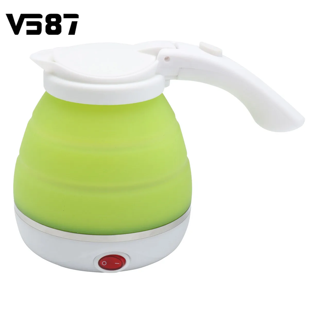 Travel Silicone Collapsible Electric Water Kettle Camping Water Boiler
