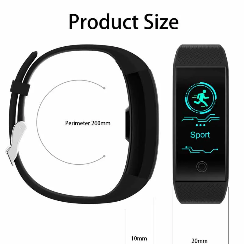 KGG-QW18-Smart-Bracelet-Fitness-Band-Heart-Rate-Monitor-Wristband-Activity-Tracker-IP68-Waterproof-Smart-Watch (1)