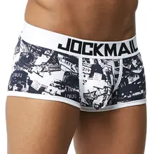 JOCKMAIL, брендовые боксеры, мужское нижнее белье, дышащий хлопок, модные сексуальные боксеры, шорты для мужчин, cueca, боксеры, calzoncillos hombre, боксеры marca