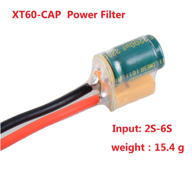 XT60-CAP 2200 мкФ 25 V 2-6 S Мощность LC фильтр модуль для контроллера полета VTX RC Квадрокоптер Дрон модели запасные части DIY аксессуары