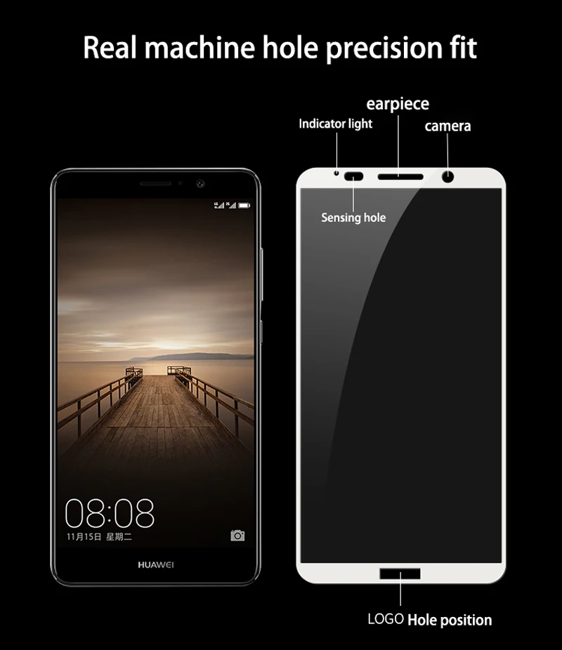 2 шт. Защитное стекло для экрана для huawei mate 10 Pro закаленное стекло для huawei mate 10 Pro Полное покрытие стекло для huawei mate 10Pro