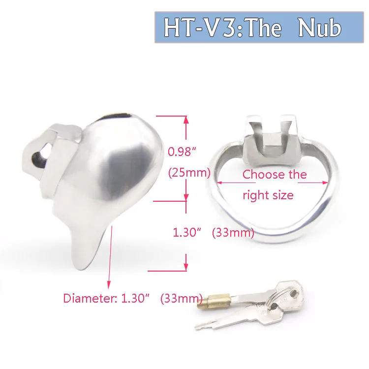 Супер мини кольцо для пениса Chaste Bird Nub of HT V3 316 из нержавеющей стали мужское