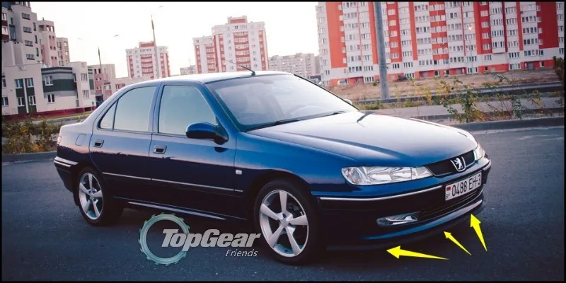 Lábios para Renault Saia para Topgear Pára-choques Lábio Defletor Supercing Frente Spoiler Fãs Ver Carro Tuning - Corpo Kit Tira 5 r5 14 fãs ver carro tuning corpo kit tira
