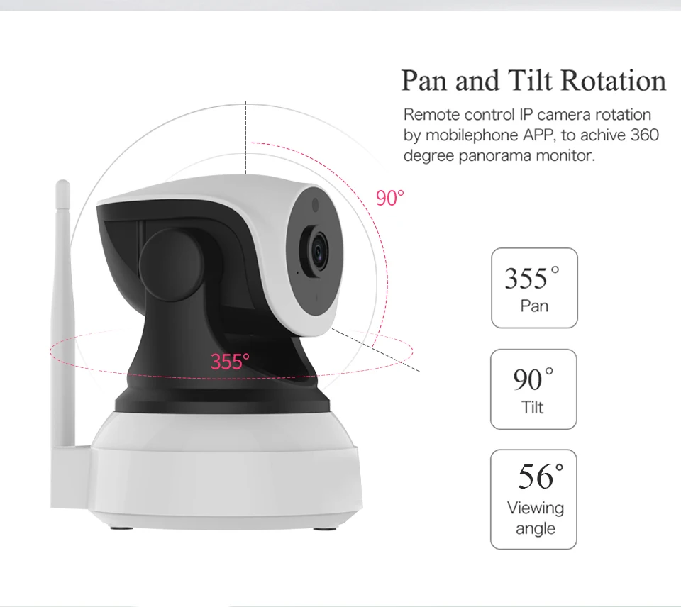 VStarcam C7824WIP Беспроводная ip-камера безопасности, Wi-Fi, IR-Cut, ночное видение, аудио запись, сеть наблюдения, внутренний детский монитор