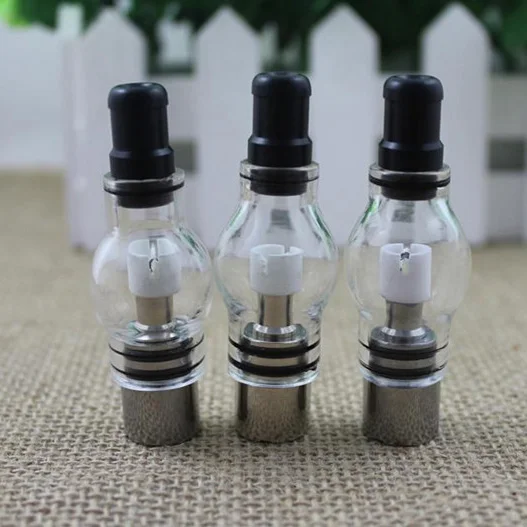 3pcs Glass globe atomizer Glass tank Wax vaporizer pen vapor electronic
