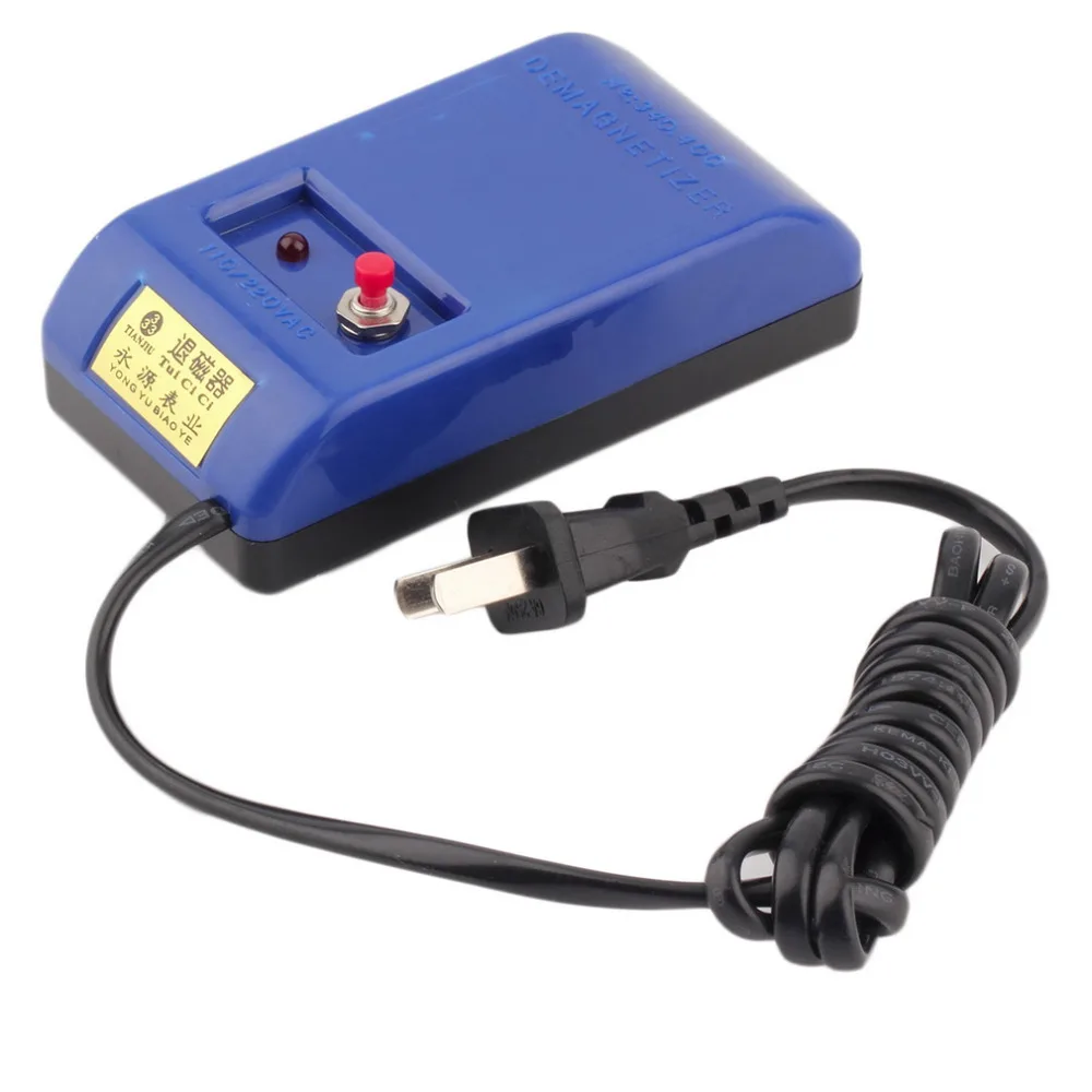 

Portable Durable Watch Tools Screwdriver And Tweezers Demagnetizer Electrical Demagnetize Repair Kit Tool US Plug