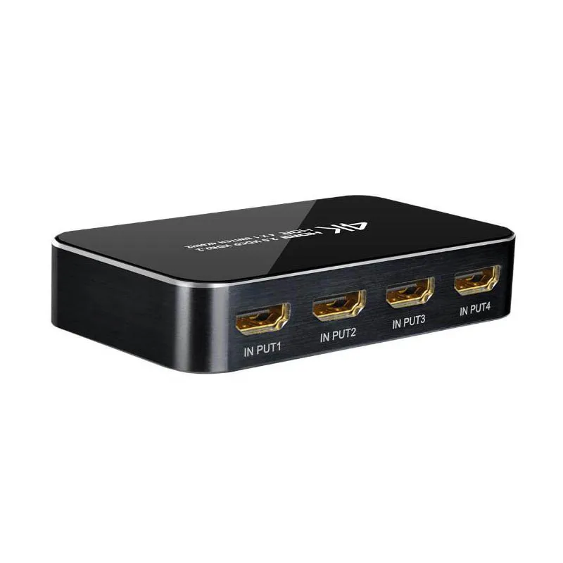 Выключатель PUZHIJIE HDMI 2 0 4K x 2K 4 в 1 с ИК беспроводным пультом дистанционного