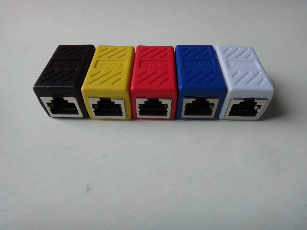 

NEW Colorful Female to Female Network LAN Connector Adapter Coupler Extender RJ45 Ethernet Cable Extension Converter