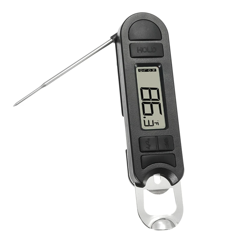 Folding BBQ Digital Thermometer Temperature Meter With Bottle Opener
