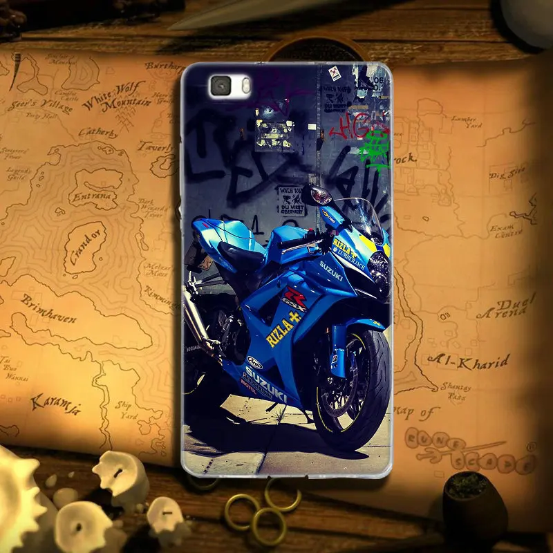 Suzuki GSX R мотоцикла Kawasaki Мягкие TPU чехлы для телефонов huawei P8 P9 P10 P20 P30 Коврики 10 Lite 2017