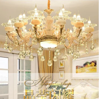 Ceramic Chandelier Luxury Atmosphere Living Room Bedroom Lighting European Pastoral Style Restaurant Crystal Lamps crystal restaurant chandelier rectangular hong kong style nordic postmodern light luxurious atmosphere bedroom living room lamps
