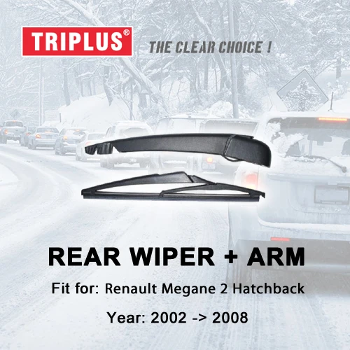 

Rear Wiper Arm with Blade for Renault Megane 2 Hatchback (2002-2008) 1pc 9" 230mm, MK2 II Rear Wiper Arm Rear Wiper Blades