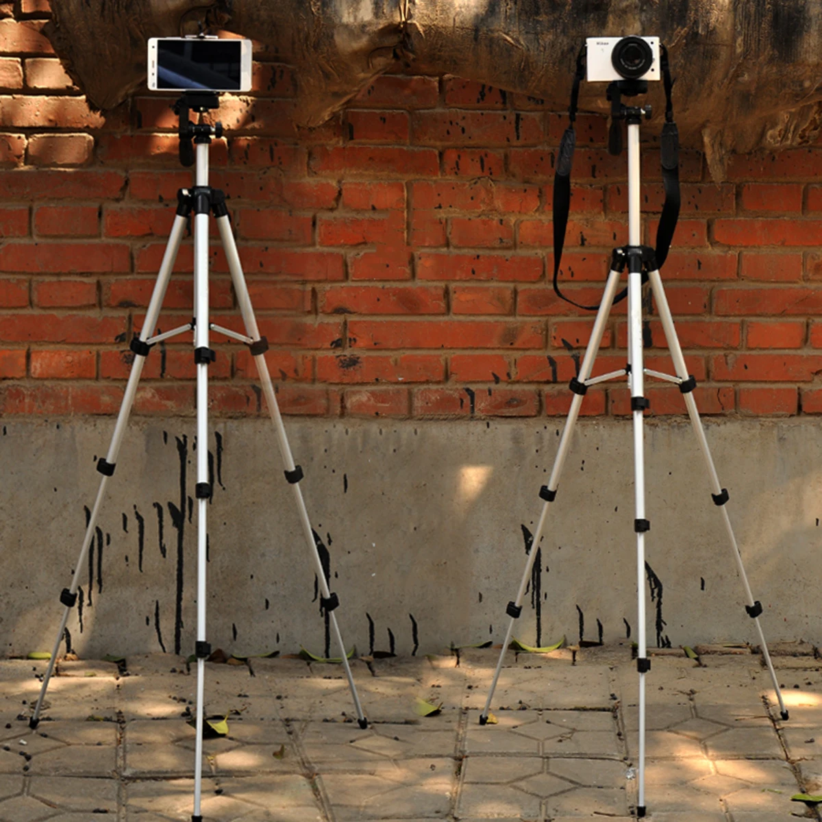  Portable 36-100 cm Tripod Stand With Rocker Arm Adjustable For Camera Phone Mount Holder Clip Brack