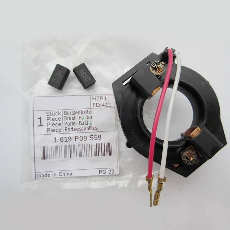 Free Shipping! Replacement Carbon Brush Holder and Carbon Brush for Bosch Electric drill tools GBM350RE GBM10RE TBM1000 ,