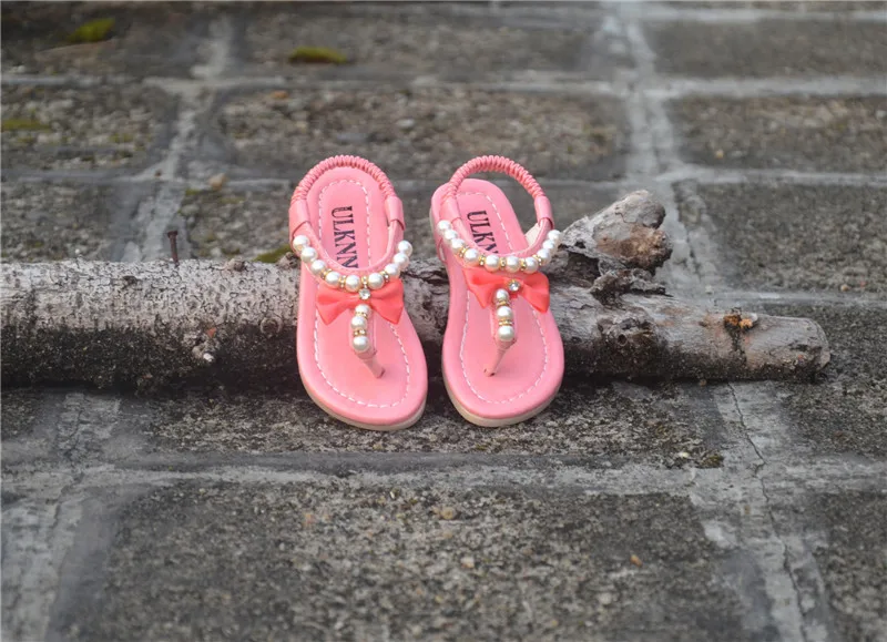 ULKNN для девочек сандалии детские летние сандалии; милая обувь с цветочным узором; Кепки сандалии с покрытием обувь для девочек