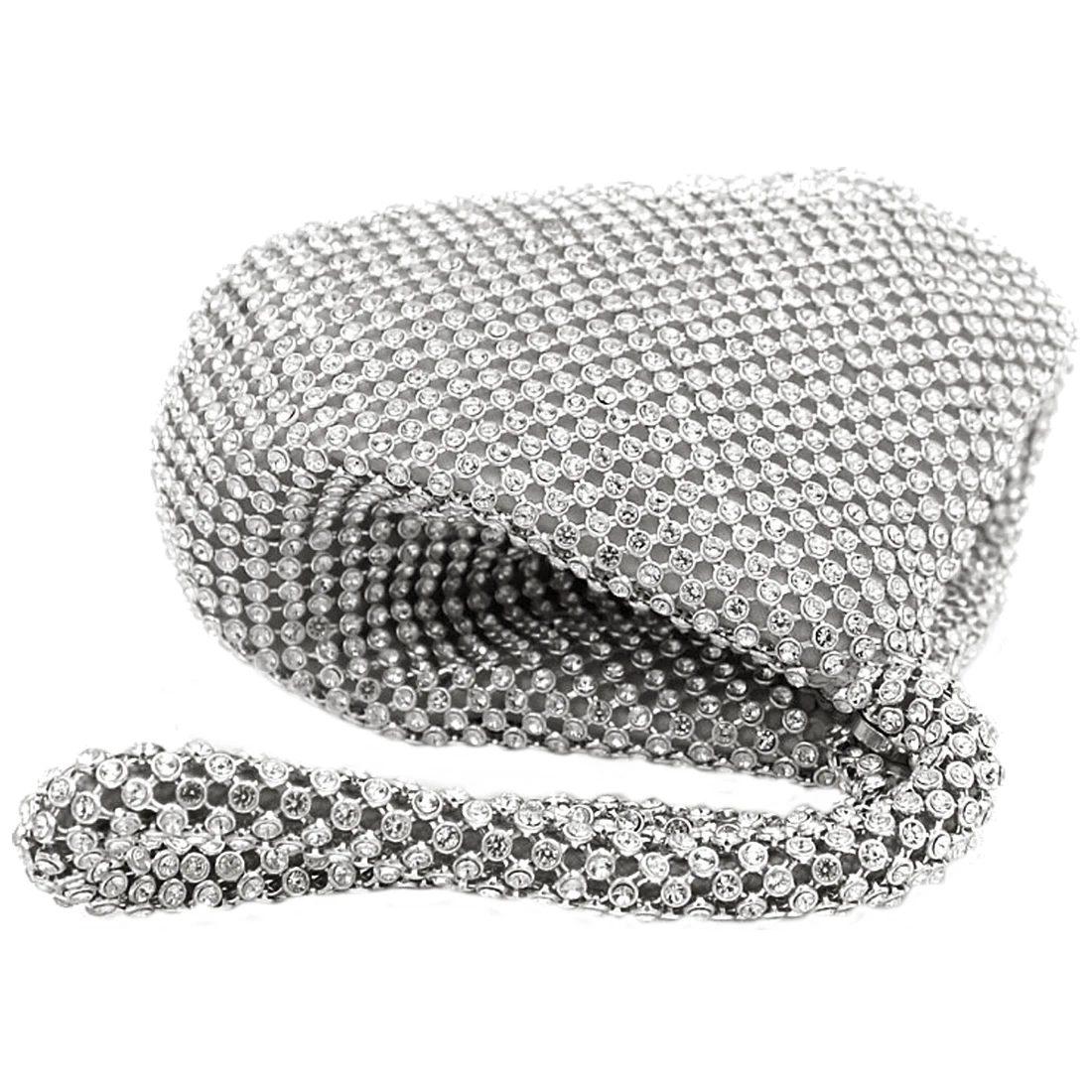 Womens Fashion Full drill triangle Evening Bags Silver Womens Fashion Full drill triangle Evening Bags Silver