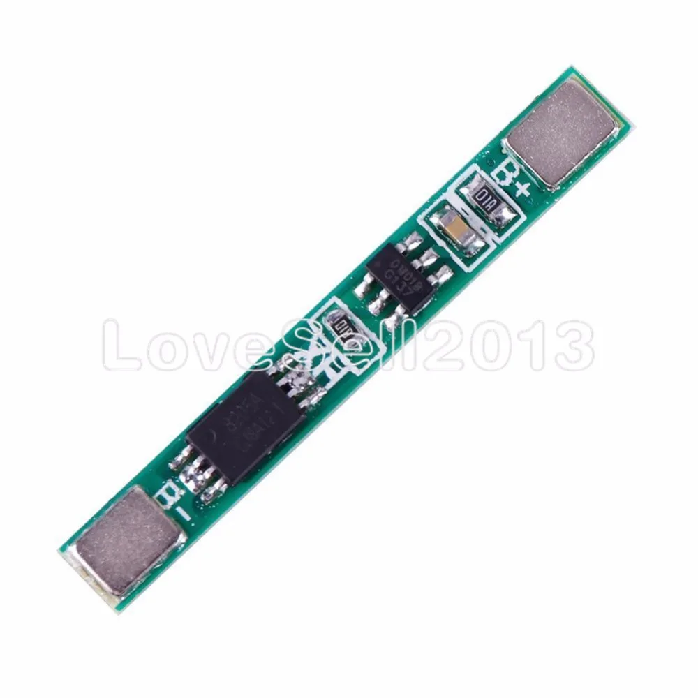 

10 шт., защитная плата литиевого аккумулятора 1S 3,7 в А, BMS PCM PCB, полимерный модуль защиты литий-ионного аккумулятора от перезаряда