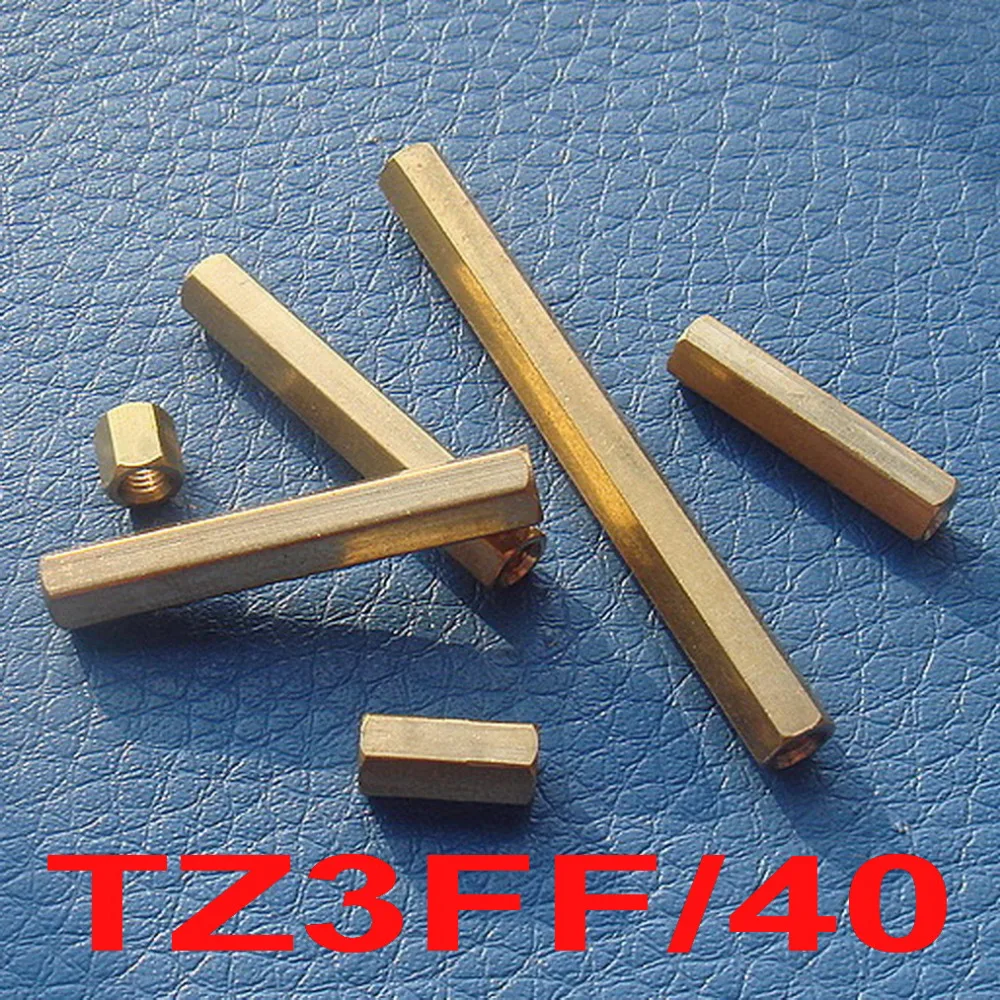 

( 25 pcs/lot ) 40mm PCB Spacer Hex Stand-Off Pillar, Female/Female.