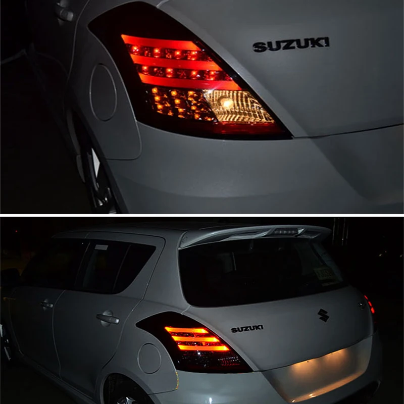 

2 Pcs For SUZUKI Swift LED Tail Lamp 2011 2012 2013 2014 2015 2016 Back Light Rear Lamp With Parking Signal Running Reverse