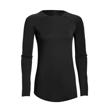 

2019 Women's Sports Long Sleeve Base Layer Compression Jersey T-shirt Running Cycling Training Exercise Yoga Fitness Shirts