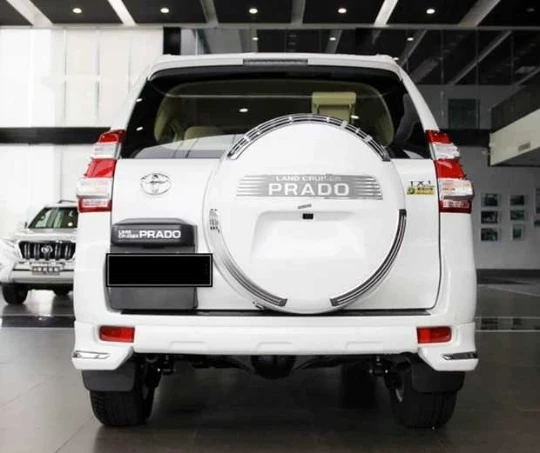 Для Toyota Cruiser Prado FJ150 FJ 150- ABS пластик белый цвет задний угловой бампер Защита для губ Защитные Чехлы 2 шт