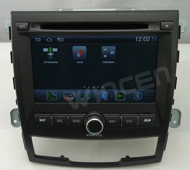 Top S150 Android 4.0 Car DVD GPS player for Ssangyong Korando 1080p HD A8 chip1GHZ CPU 512MB  DDR DSP WIFI 3G DVR TMC TPMS(opt) 2