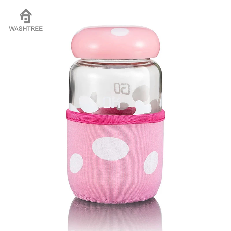 Glass Water Bottle Tea Mug Resistant High Borosilicate Use with Hot or Cold Beverages Best Alternative To Plastic Bottles | Дом и сад
