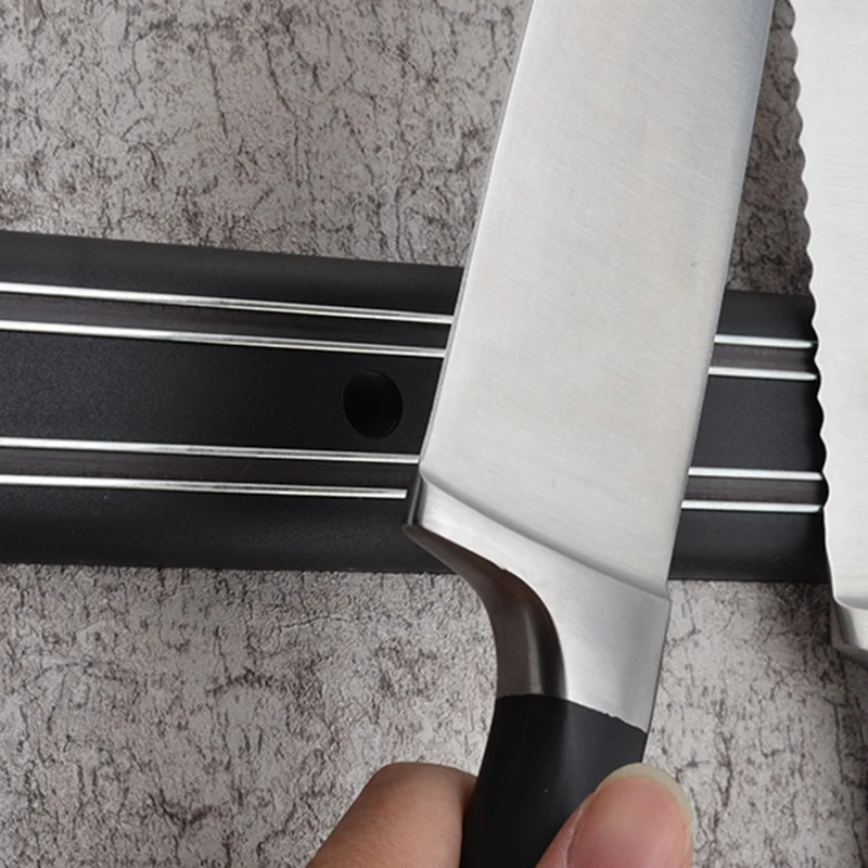 LUDA мощный магнитный для ножей отдых настенное крепление подставки для ножей полоса держатель Бар Полка Органайзер домашние Кухонные ножи аксессуары