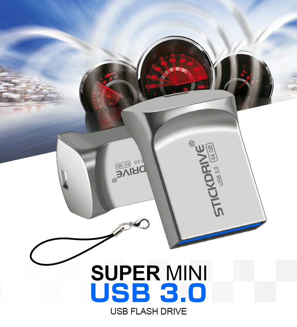 Супер мини USB 3,0 флеш-накопитель 128 Гб 64 Гб memoria usb Флешка 32 Гб 16 Гб usb флеш-накопитель Флешка металлическая портативная флешка