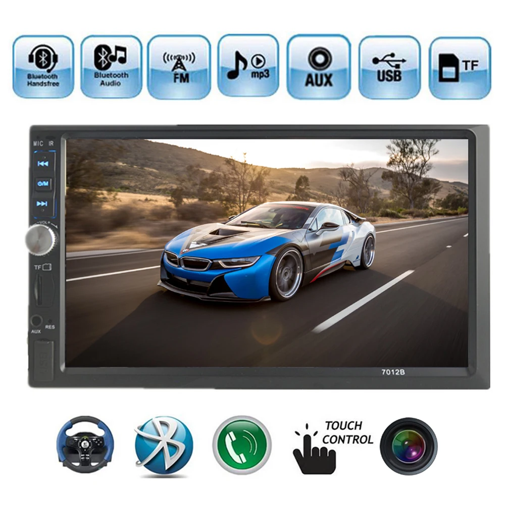2 Din Car Stereo font b Radio b font Player 7 inch HD In Dash Touch