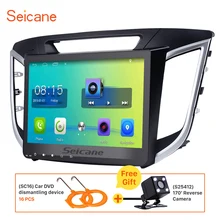 Seicane 10.1 inch Android 6.0 Car Radio GPS Navigation for 2014 2015 Hyundai IX25 Bluetooth 3G WIFI Mirror Link Rearview camera