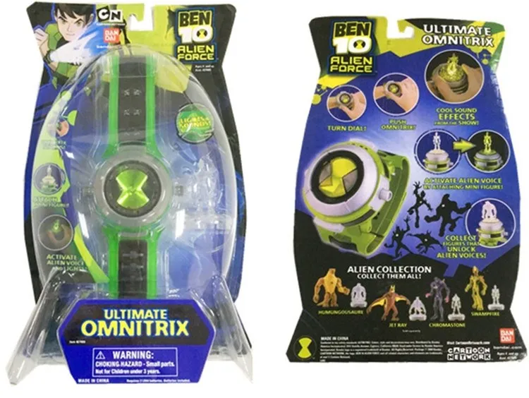 Ben 10 Ultimate Omnitrix часы Стиль Дети проектор часы Япония подлинные Ben10 часы игрушки наручные часы