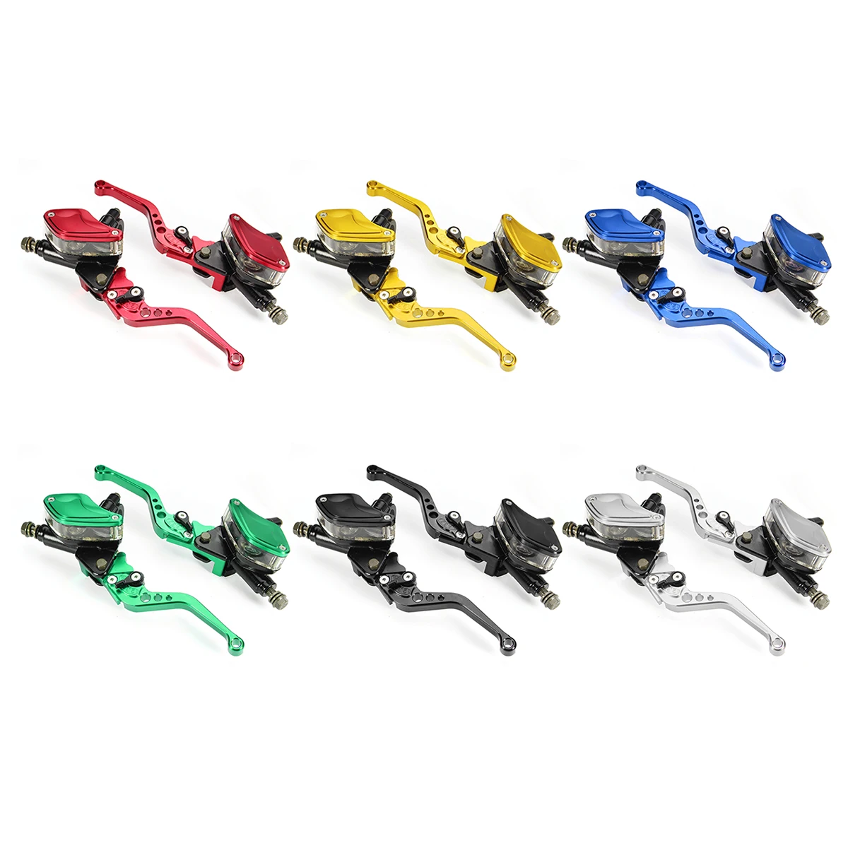 

1 Pair Universal Motorcycle Brake And Clutch Levers Handlebars Pit Pro Dirt Bike Aluminum 7/8'' For Honda For Yamaha For Suzuki