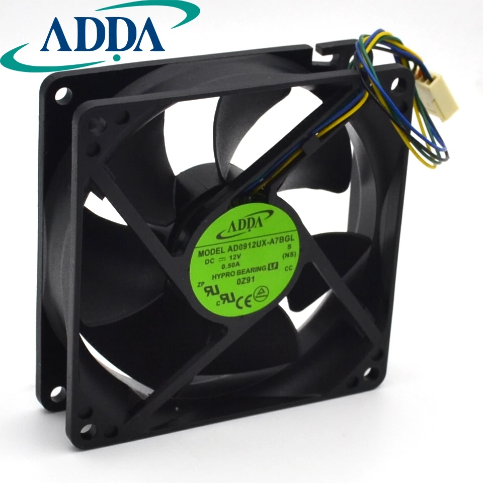 92 92 25MM AD0912UX A7BGL 9225 9CM Large Air Flow Chassis CPU Cooling 