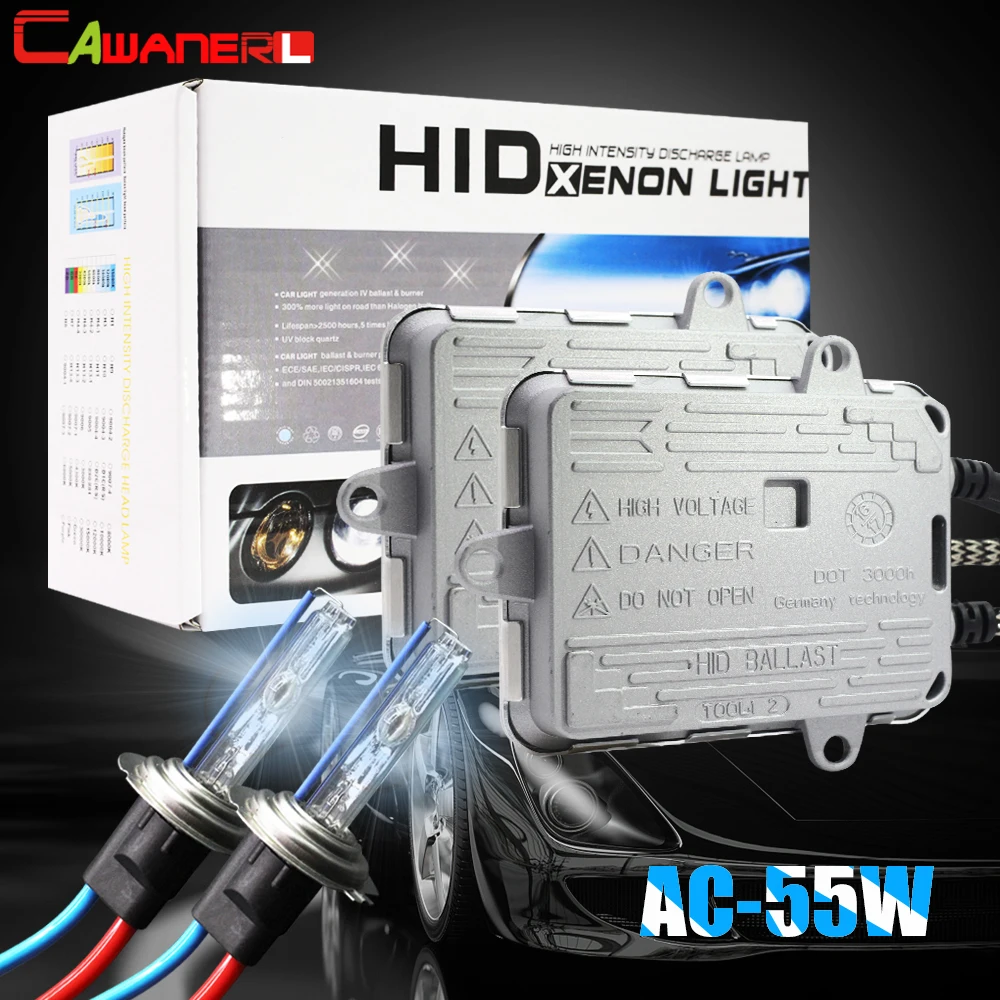 Cawanerl 55 Вт автомобильный ксеноновый светильник HID Kit тонкий балласт AC Лампа