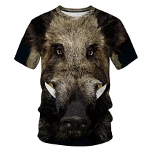 Новинка, футболка с животными, дикий кабан, мужская, женская, короткий рукав, футболка, Homme размера плюс, летняя, Camisetas Hombre, Прямая поставка
