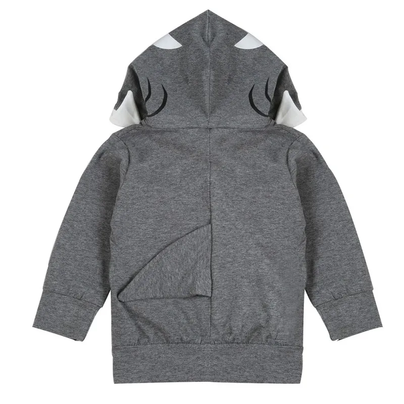 Unisex Baby Autumn Winter Shark Hooded Sweatshirt Infant Boys Girls Hoodies with Kangaroo Muff Pockets Shark Fin