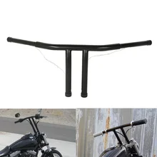 Мотоцикл 9," 11,5" Rise T-Bars руль для Harley FLST FXST Sportster 48 Dyna Custom FLD LOW RIDER