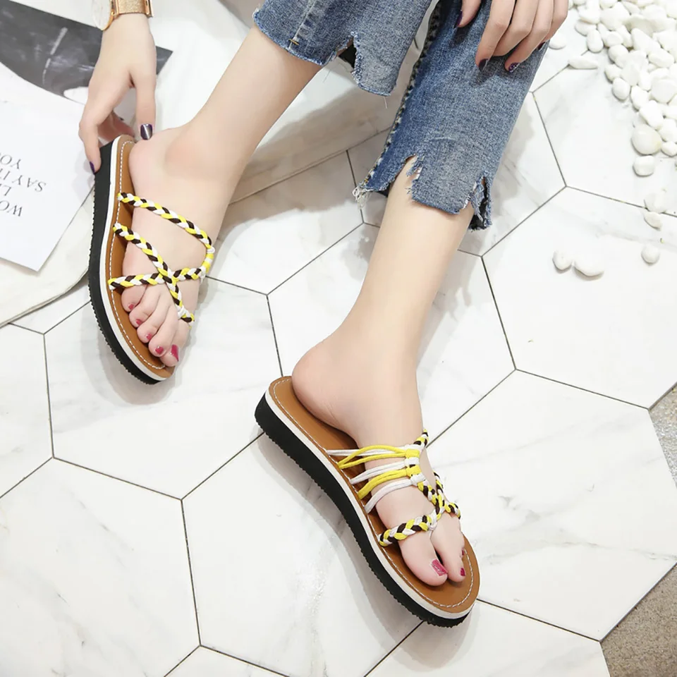 

Women Slipper Shoes Female Flip Flop Slippers Leisure Women Indoor Outdoor Shoes Flat Style Slides For Lady