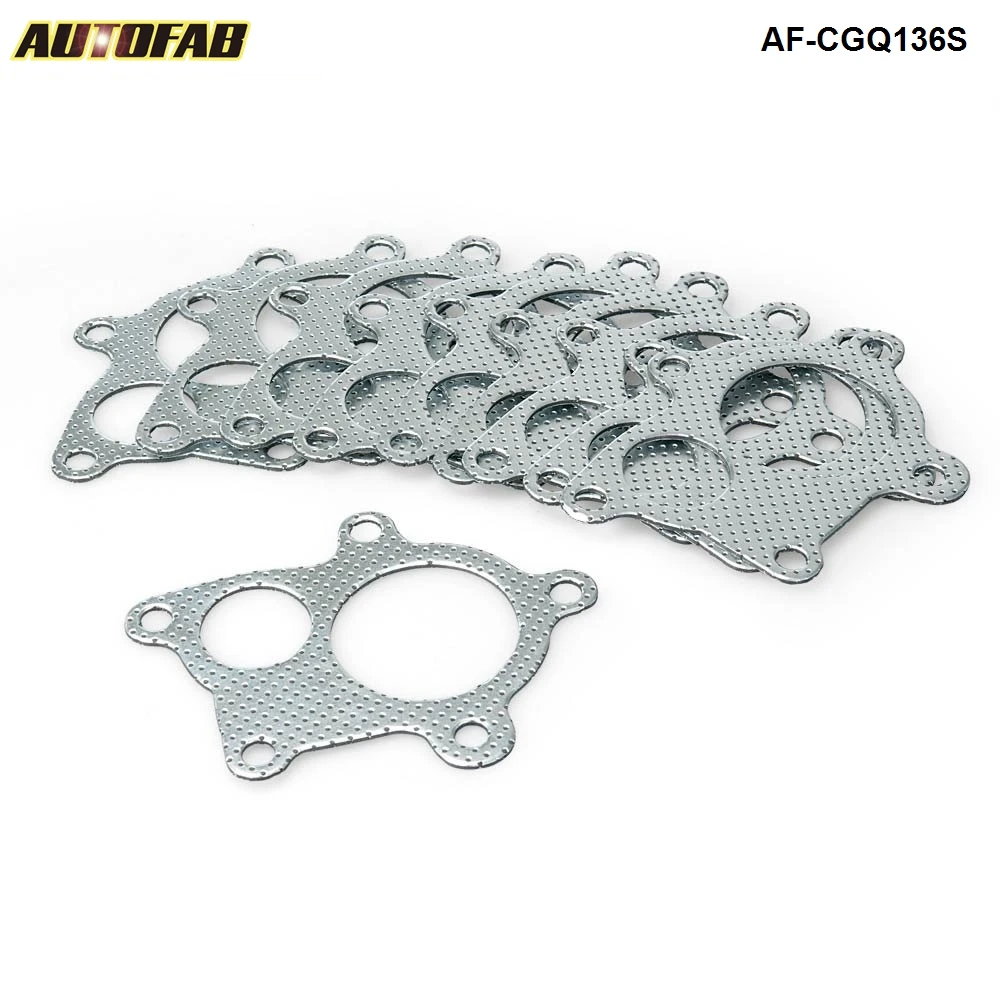 AUTOFAB - T3-T4 5 Bolt Downpipe Gasket Turbo Manifold Downpipe For Honda Civic H22, f22,b16,b18,d16 AF-CGQ136S