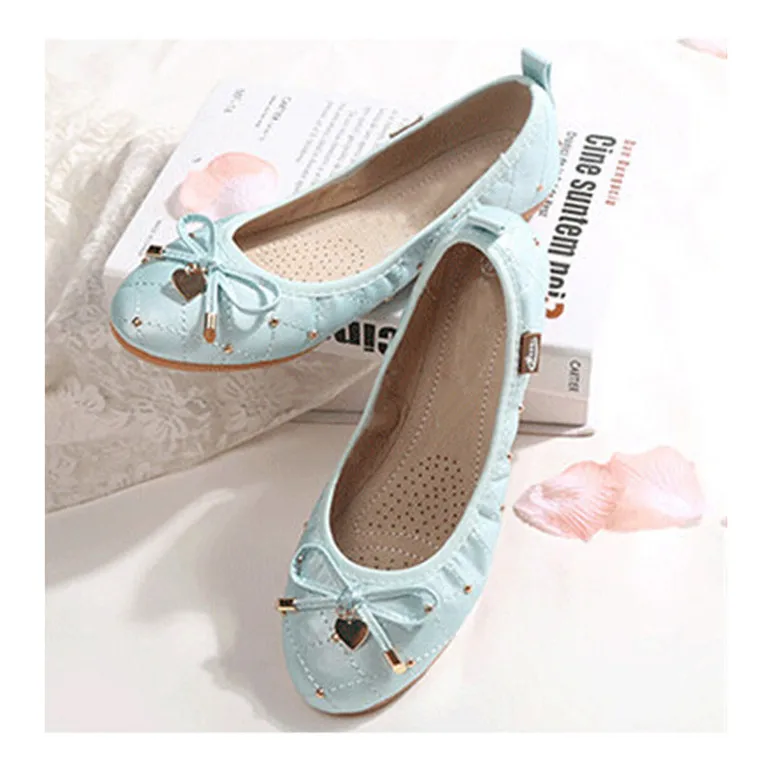 BEYARNEPopular женские мокасины удобные в деловом стиле женская обувь на плоской подошве милые балетки обувь очень мягкие плоские туфли womenE321 - Цвет: Небесно-голубой