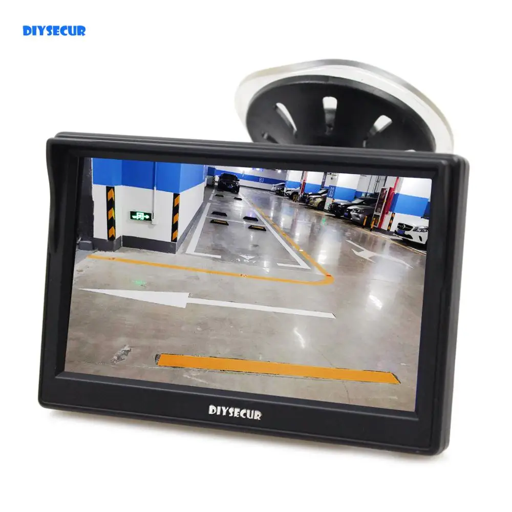 DIYSECUR 5 &quotTFT lcd резервный автомобильный монитор заднего вида с присоской как RCA так