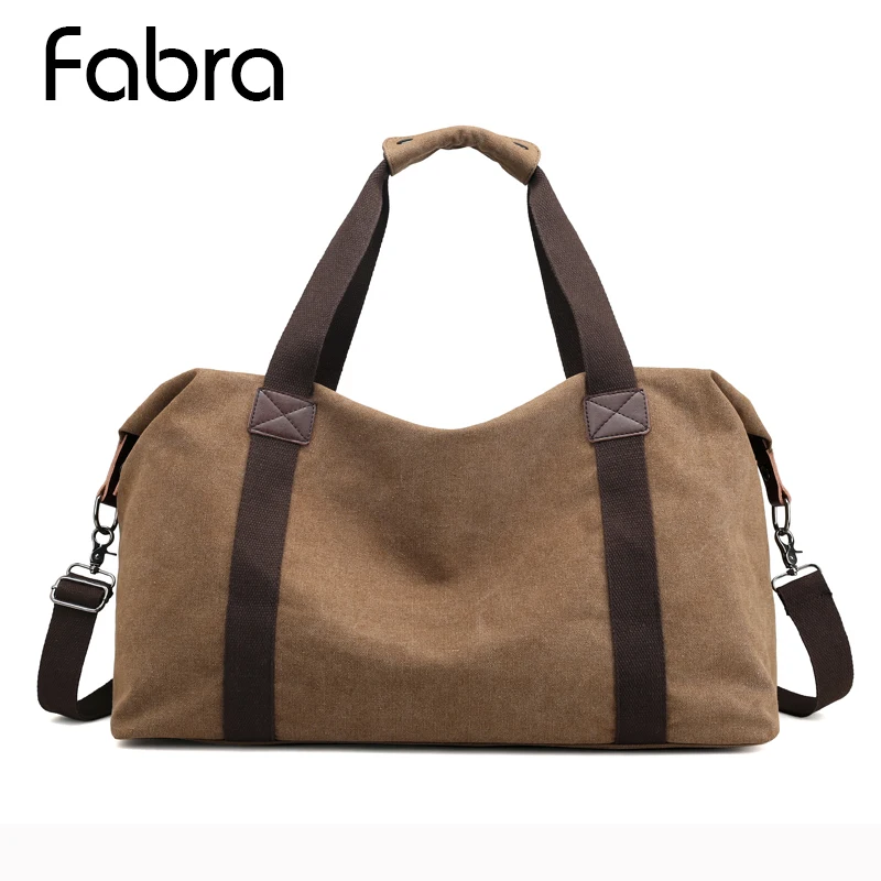 

Fabra Fashion Large Capacity Vintage Canvas Travel Bags Casual Men&Women Hand Luggage Travel Duffle Bag Tote Male Crossbody bag