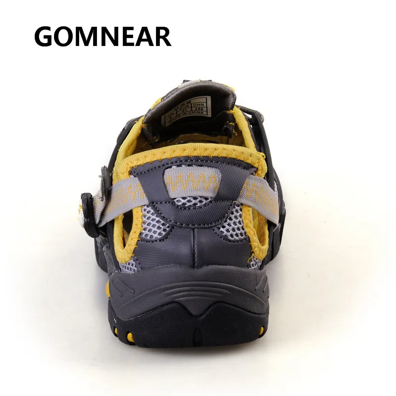 GOMNEAR Water Shoes Men Summer Breathable Antiskid Slip-on Scandals Fishing Boating Camping Aqua Shoes Seaside