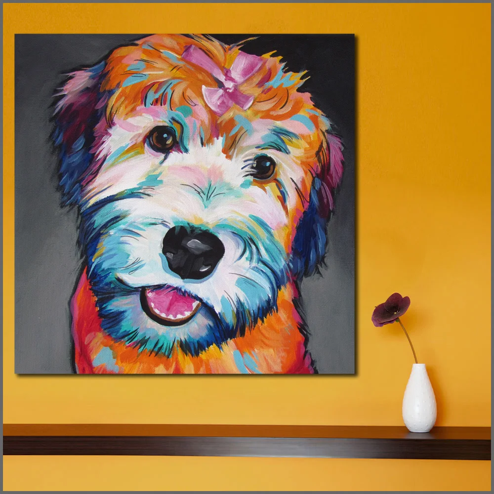 Large size Printing Oil Painting Dogs Painting Art beauty wall art