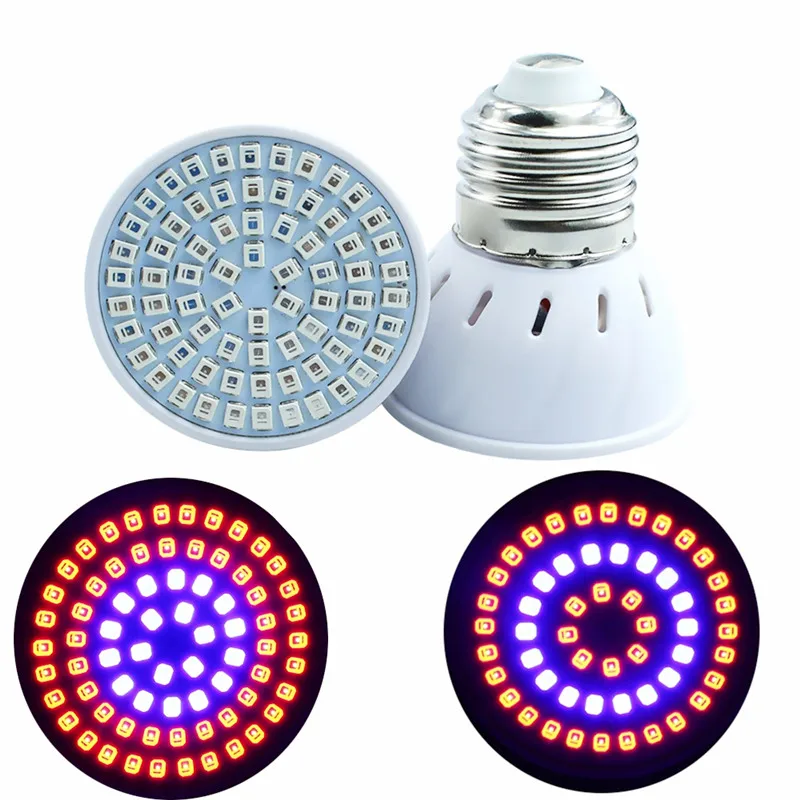 Полный спектр E27 GU10 18W 28W светодиодный Grow Lights 85 В постоянного тока~ 265V лампы для роста растений лампы для лекарственное растительное цветок для внутренней гидропоники, поставки от прямого производителя - Испускаемый цвет: 12W