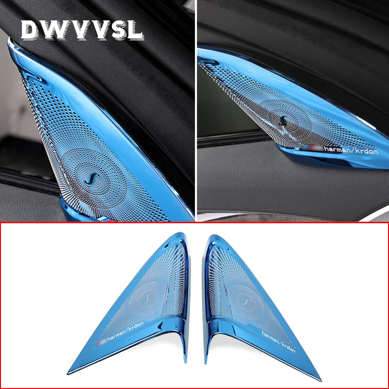 

3 styles A column Tweeter Horns Cover For G30 BMW New 5 Series 2017-2019 Front Door speaker Case trim stickers high quality